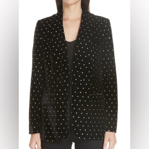 Self Portrait Velvet Diamante Jacket Black - Picture 15 of 15